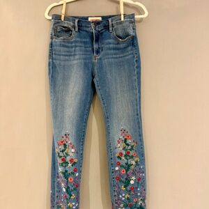 Driftwood - Candace Mid-Rise Embroidered Ankle Jeans/ 27